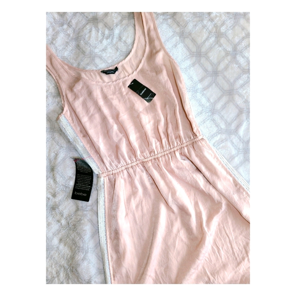 (NEW) Sequins Inset Shimmering Tank Dress